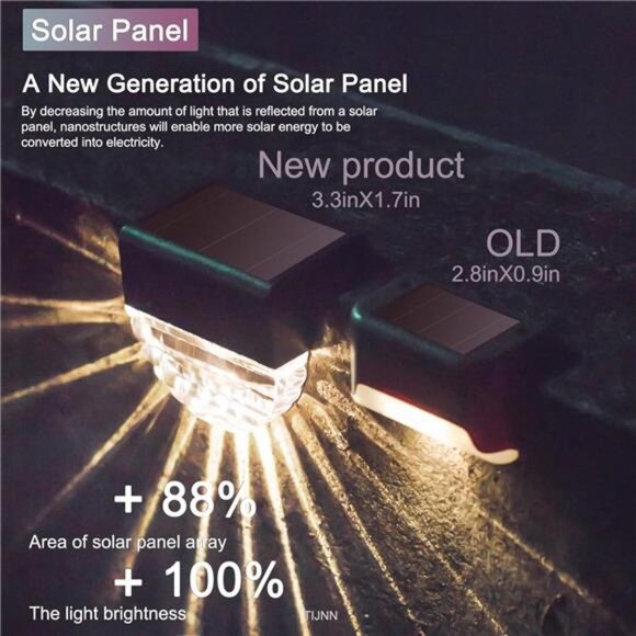 Solar Deck Lighting Backyard Deck Decor Step Lights Garden Post Fence - 6 Pack - Picture 5 of 7